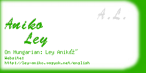 aniko ley business card